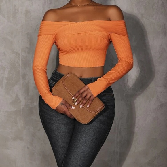 SHEIN Tops Shein Orange Crop Top Size Xs Poshmark